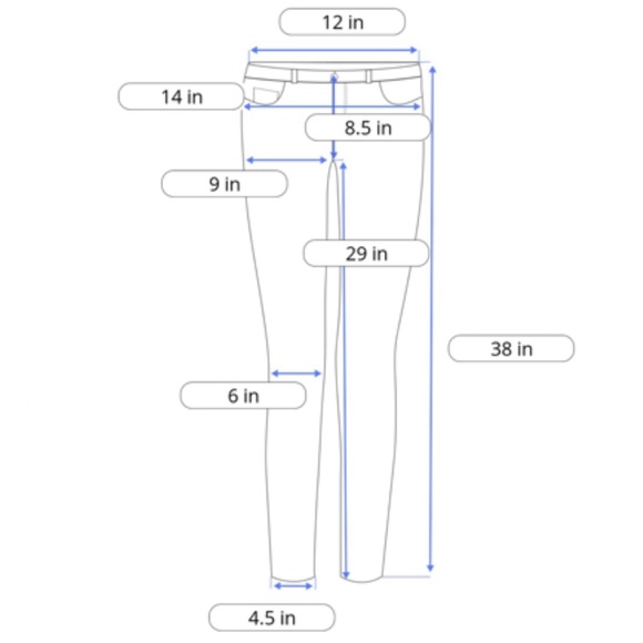 Eighty Two Dark Blue Ripped Jean - Picture 4 of 4